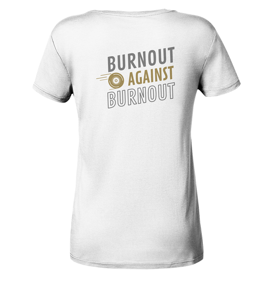 stevfru.burnout - Ladies V-Neck Shirt