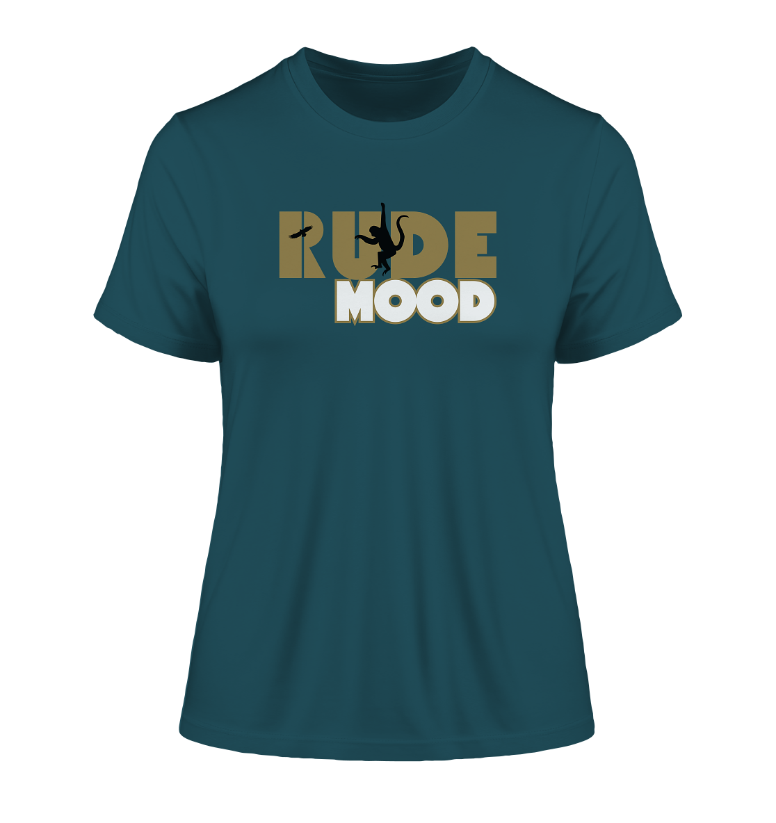 stevfru rude mood - Fitted Ladies Organic Shirt