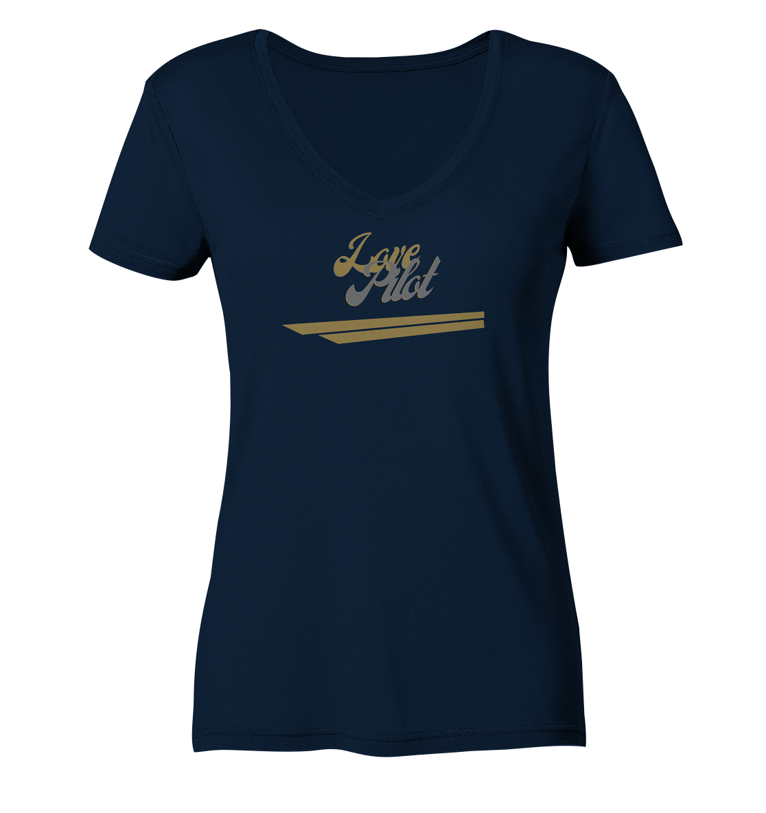 stevfru love pilot - Ladies V-Neck Shirt