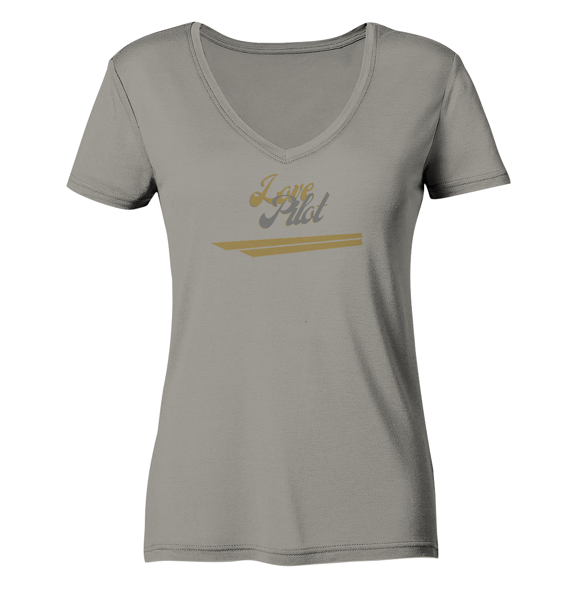 stevfru love pilot - Ladies V-Neck Shirt