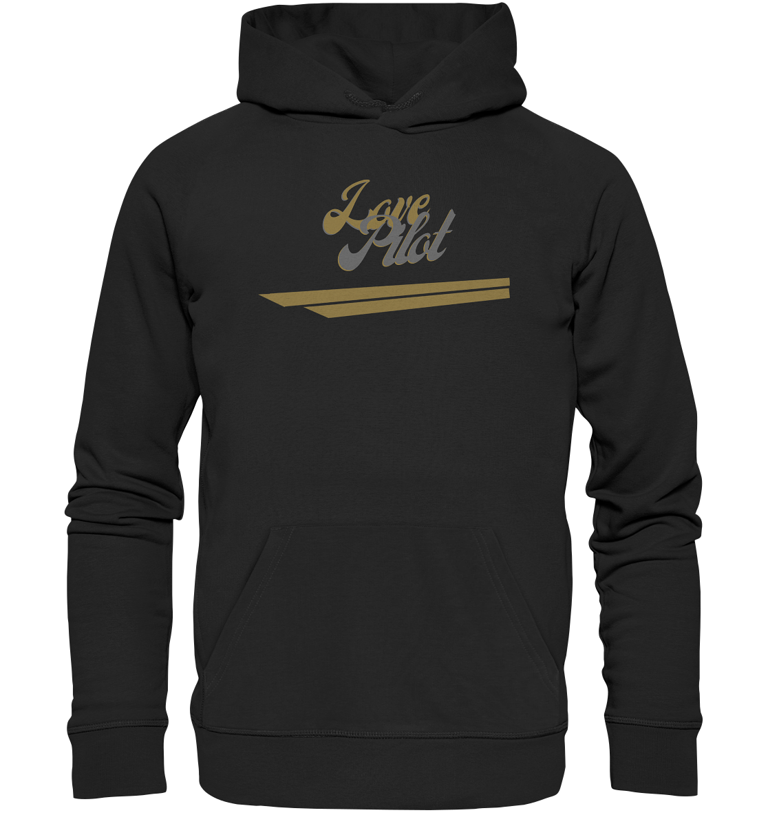 stevfru love pilot - Organic Basic Hoodie