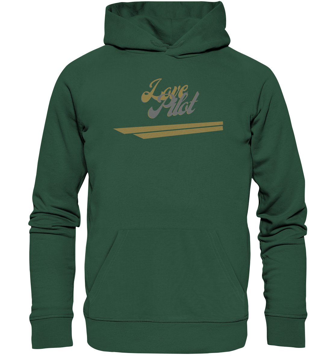 stevfru love pilot - Organic Basic Hoodie