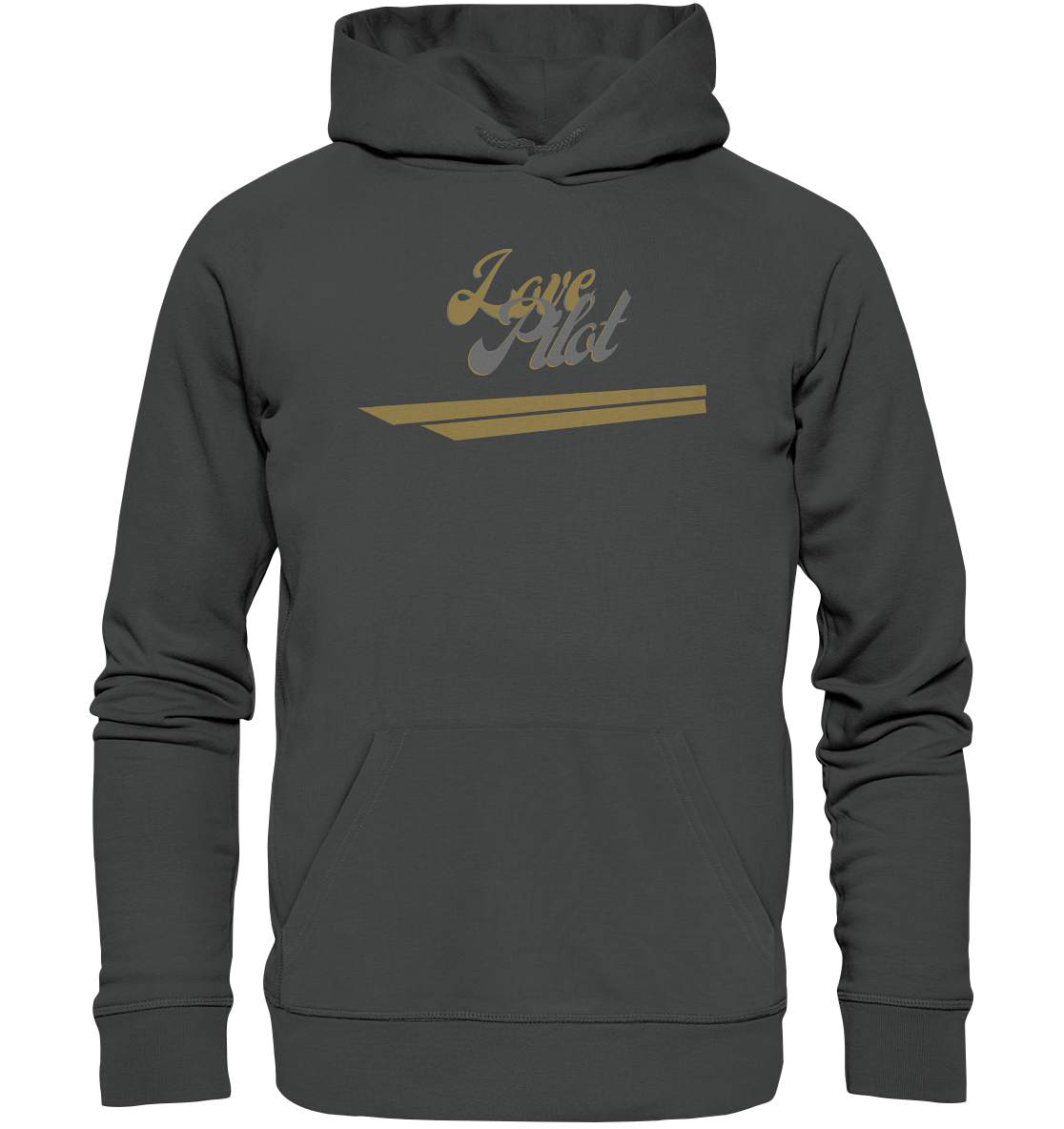 stevfru love pilot - Organic Basic Hoodie