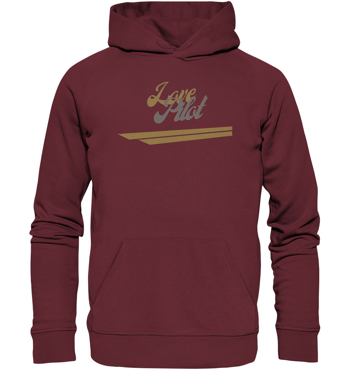 stevfru love pilot - Organic Basic Hoodie