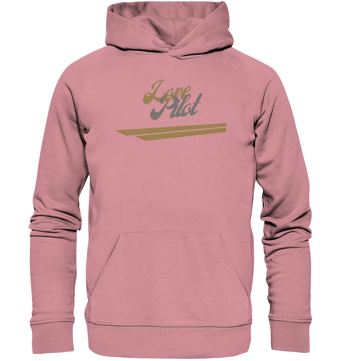 stevfru love pilot - Organic Basic Hoodie