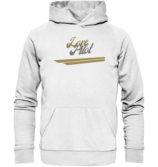 stevfru love pilot - Organic Basic Hoodie