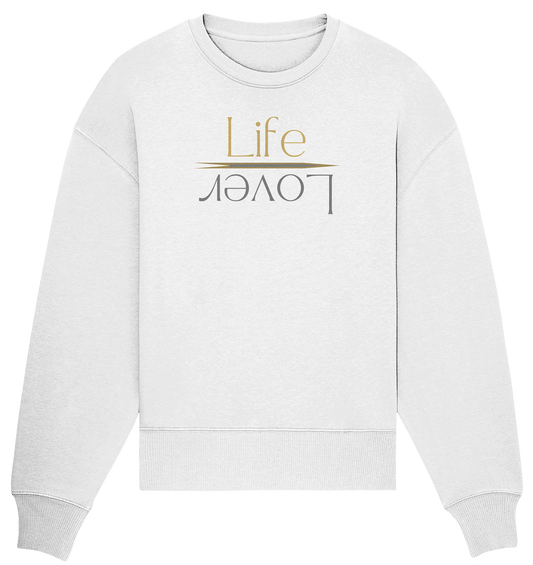 stevfru life lover - Organic Oversize Sweatshirt